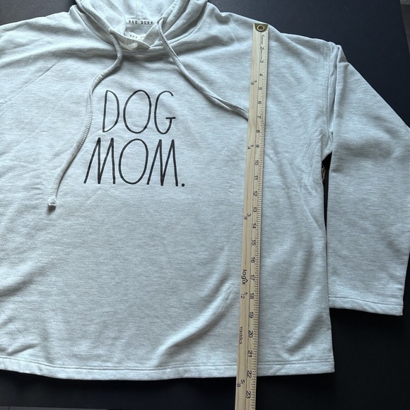 Rae Dunn "DOG MOM" Pullover LONG SLEEVE SHIRT in Gray WOMEN Size L - Picture 4 of 9